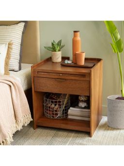 Ellementry - Bruno End Table with Sleek Slider Drawer