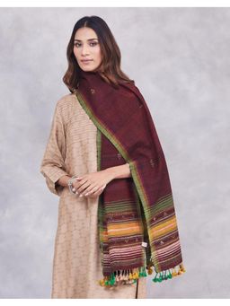 Fabindia - Wine Wool Blend Stole