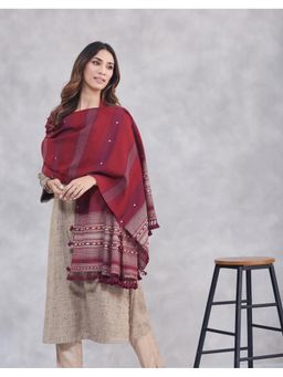 Fabindia - Wine Wool Shawl
