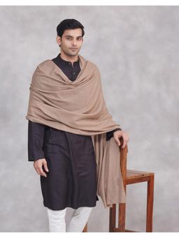 Fabindia - Beige Wool Men Shawl
