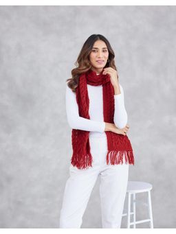 Fabindia - Red Acrylic Muffler