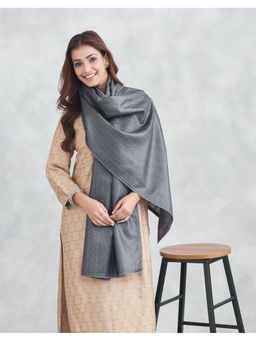 Fabindia - Grey Silk Blend Stole