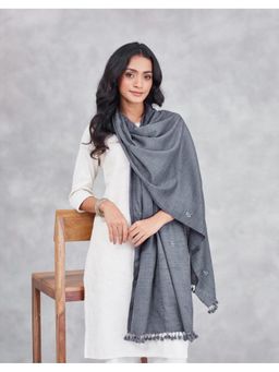Fabindia - Grey Wool Blend Stole