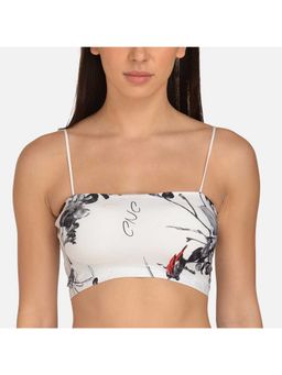 Mod & Shy - Printed Padded Non-wired Bralette Bra - White