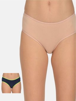 Mod & Shy - Pack Of 2 Women Hipstier Brief - Multi-Color