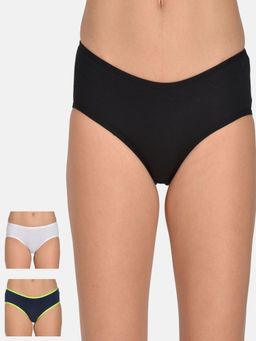 Mod & Shy - Pack Of 3 Women Hipstier Brief - Multi-Color