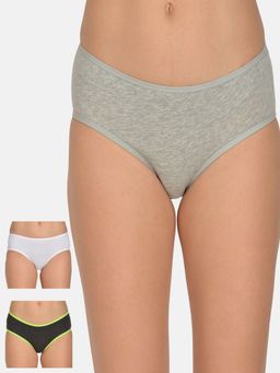 Mod & Shy - Pack Of 3 Women Hipstier Brief - Multi-Color