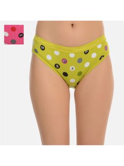 Mod & Shy - Pack Of 2 Full Coverage Polka Printed Brief - Multi-Color