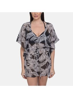 Mod & Shy - Printed Beach Kaftan Dress - Black