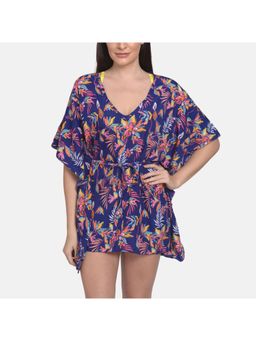 Mod & Shy - Printed Beach Kaftan Dress - Blue