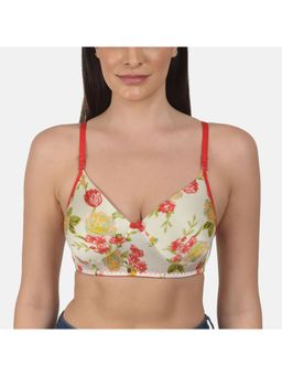 Mod & Shy - Printed Lightly Padded Bra - Multi-Color