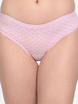 Mod & Shy - Polka Dot Print Brief - Pink