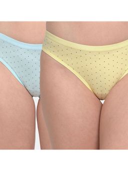 Mod & Shy - Pack of 2 dot Printed brief - Multi-Color