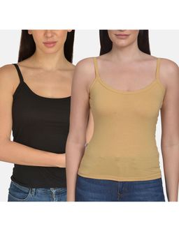 Mod & Shy - Pack of 2 Women Solid Camisole - Multi-Color