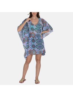 Mod & Shy - Printed Beach Cover-Up Kaftan Dress Multi-Color
