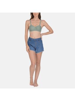 Mod & Shy - Solid Lightly Padded Seamless Bra Green