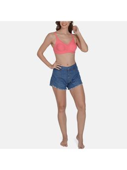 Mod & Shy - Women Non-Padded Non-Wired T-Shirt Bra Coral