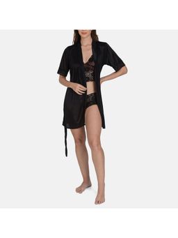 Mod & Shy - Non Padded, Non Wired Lacy Lingerie Set Red