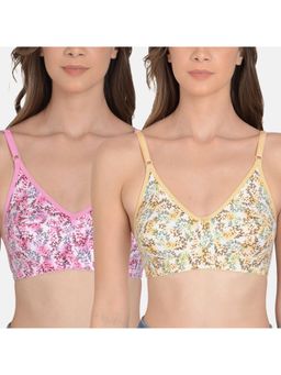 Mod & Shy - Pack of 3 Solid Non-Padded Non-Wired T-Shirt Bra - Multi-Color