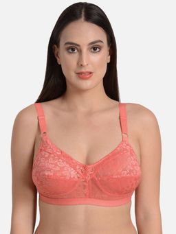 Mod & Shy - Non-Wired Non Padded Full Coverage Bra - Coral