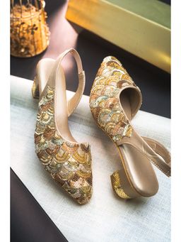 NR by Nidhi Rathi - Vanna Embellished Ethnic Sandal Heels