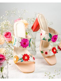 NR by Nidhi Rathi - Women Multi-Color Embellished Sandal Heels