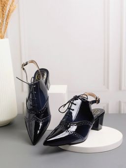 NR by Nidhi Rathi - Dual Tone Casual Black Sandal Heels