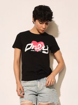 ONLY - Black Graphic Print T-Shirt
