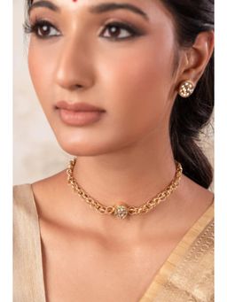 ANANA - White Ananya Necklace with Earrings
