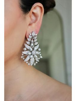 ANANA - White Armani Earrings