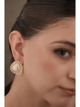 ANANA - White Kalki Earrings