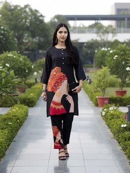 Yufta - Muslin Black Co-Ord Set