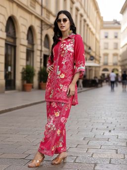 Yufta - Pink Muslin Co-Ord Set