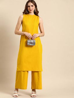 Sutriti - Yellow Women Trendy Cotton Co-Ord Set