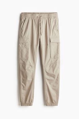 H&M - Men Beige Slim Fit Cargo Joggers