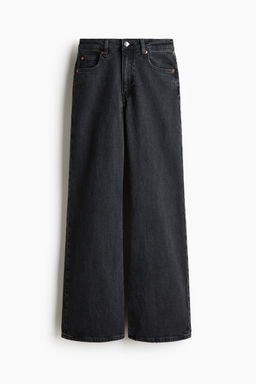 H&M - Women Grey Wide High Jeans