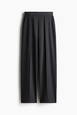 H&M - Women Grey High-Waisted Tailored Trousers