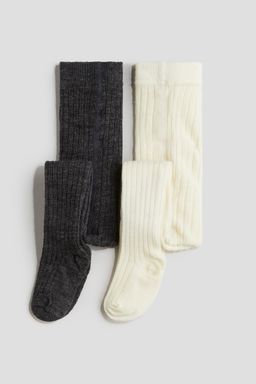 H&M - Boys & Girls 2-Pack Wool-Blend Tights