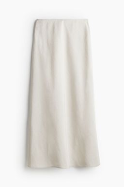 H&M - Women Beige Midi Skirt