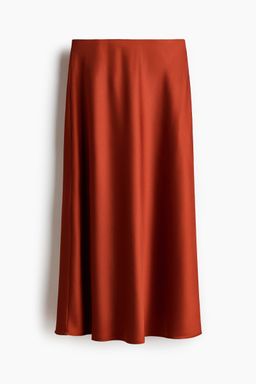 H&M - Women Orange Midi Skirt