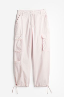 H&M - Women Pink Twill Cargo Trousers