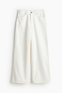 H&M - Women White Baggy Regular Jeans