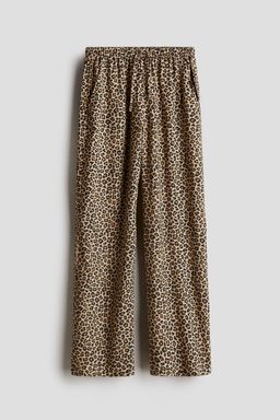 H&M - Girls Beige Pull-On Trousers