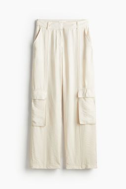 H&M - Women Beige Utility Trousers