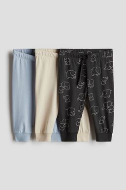 H&M - Boys & Girls 3-Pack Cotton Jersey Joggers