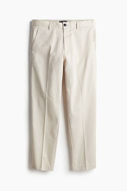 H&M - Men Beige Slim Fit Cotton Trousers