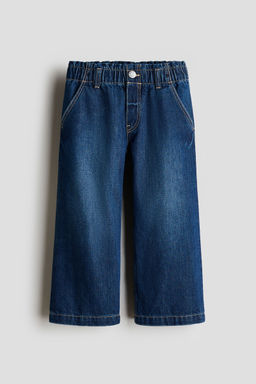 H&M - Girls Blue Wide Leg Paper Bag Jeans