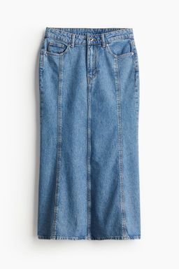 H&M - Women Blue Flared Denim Skirt