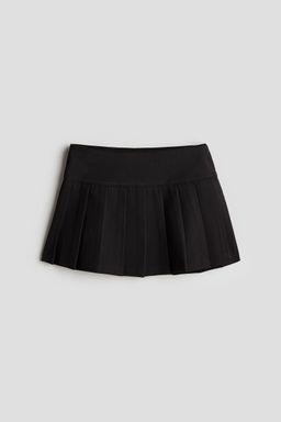 H&M - Girls Black Pleated Twill Skirt