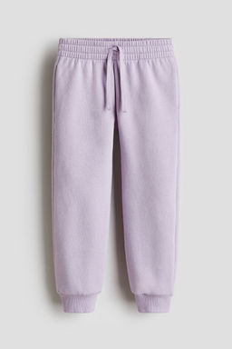 H&M - Girls Purple Brushed-Inside Joggers
